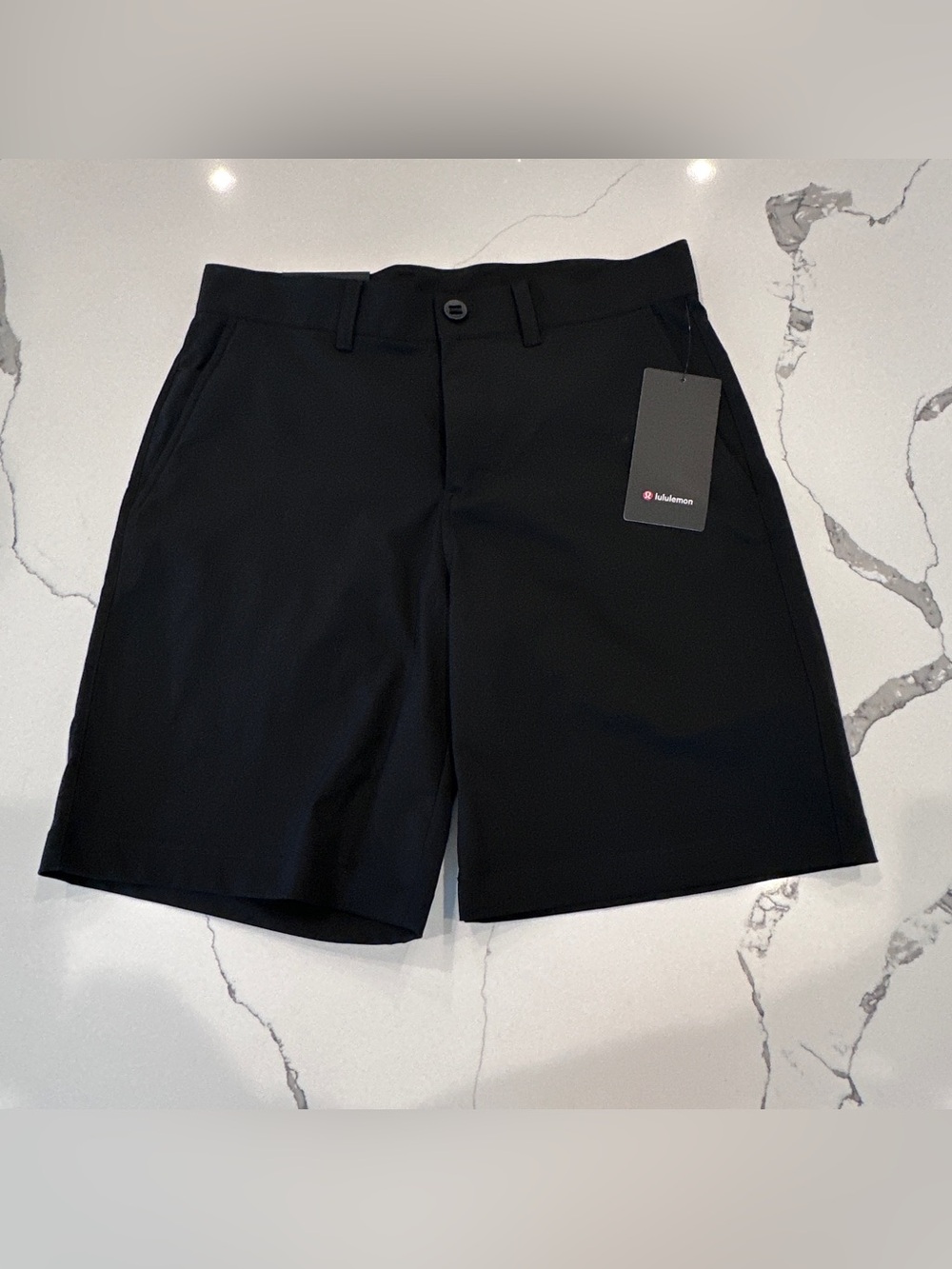 Lululemon Men’s Relaxed Fit Twill Short 9” Sz 31 Black NWT